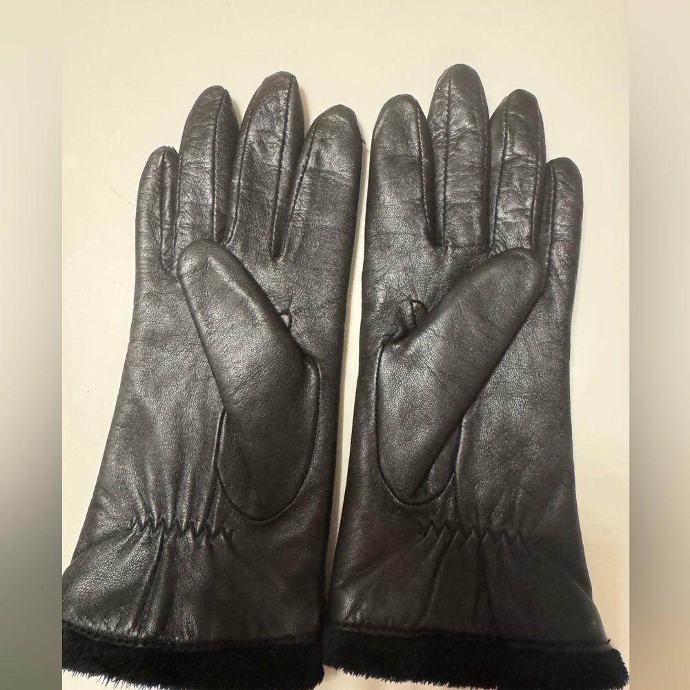 🧤 Charter Club Genuine Leather Gloves Black Size S
